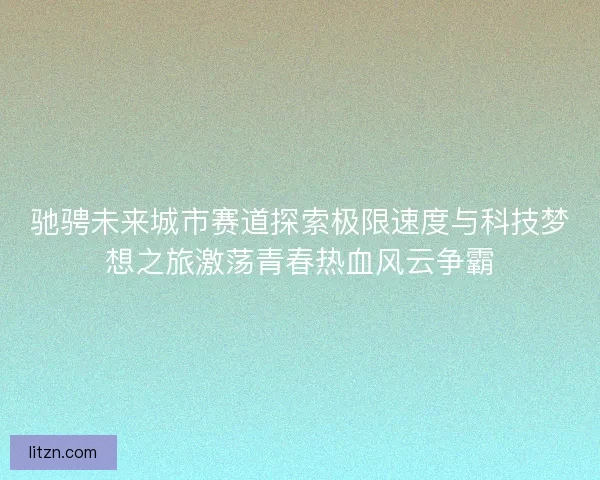驰骋未来城市赛道探索极限速度与科技梦想之旅激荡青春热血风云争霸
